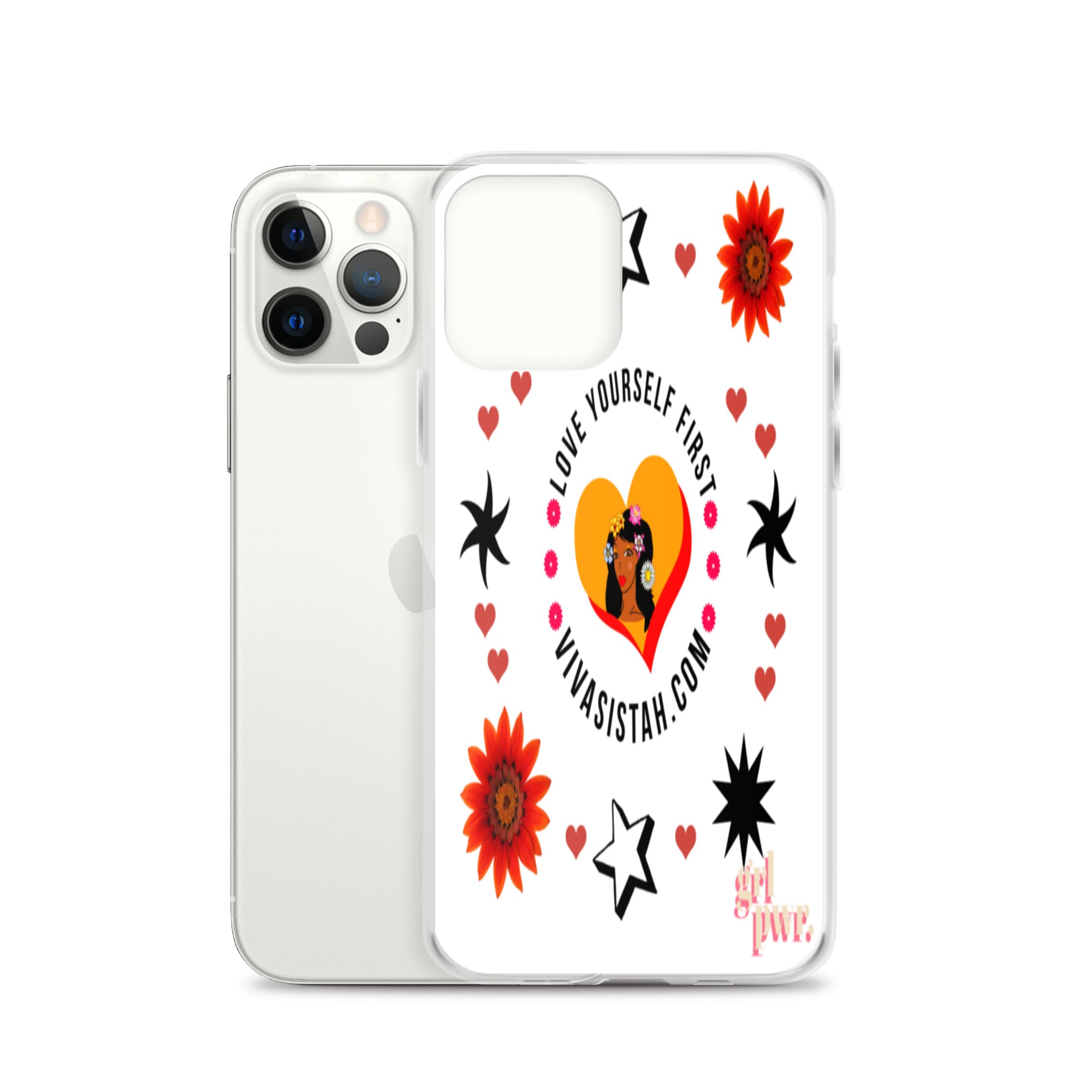 Clear Case for iPhone® Jade flowers Flowers & Stars - VivaSistah