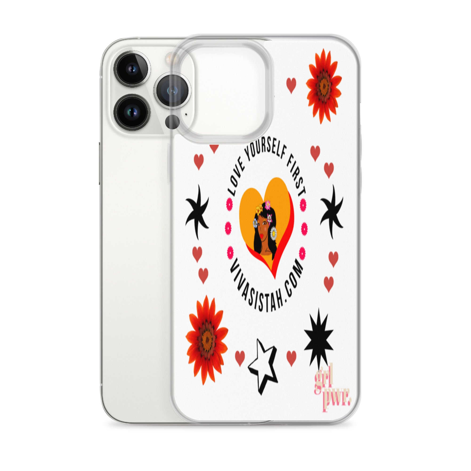 Clear Case for iPhone® Jade flowers Flowers & Stars - VivaSistah