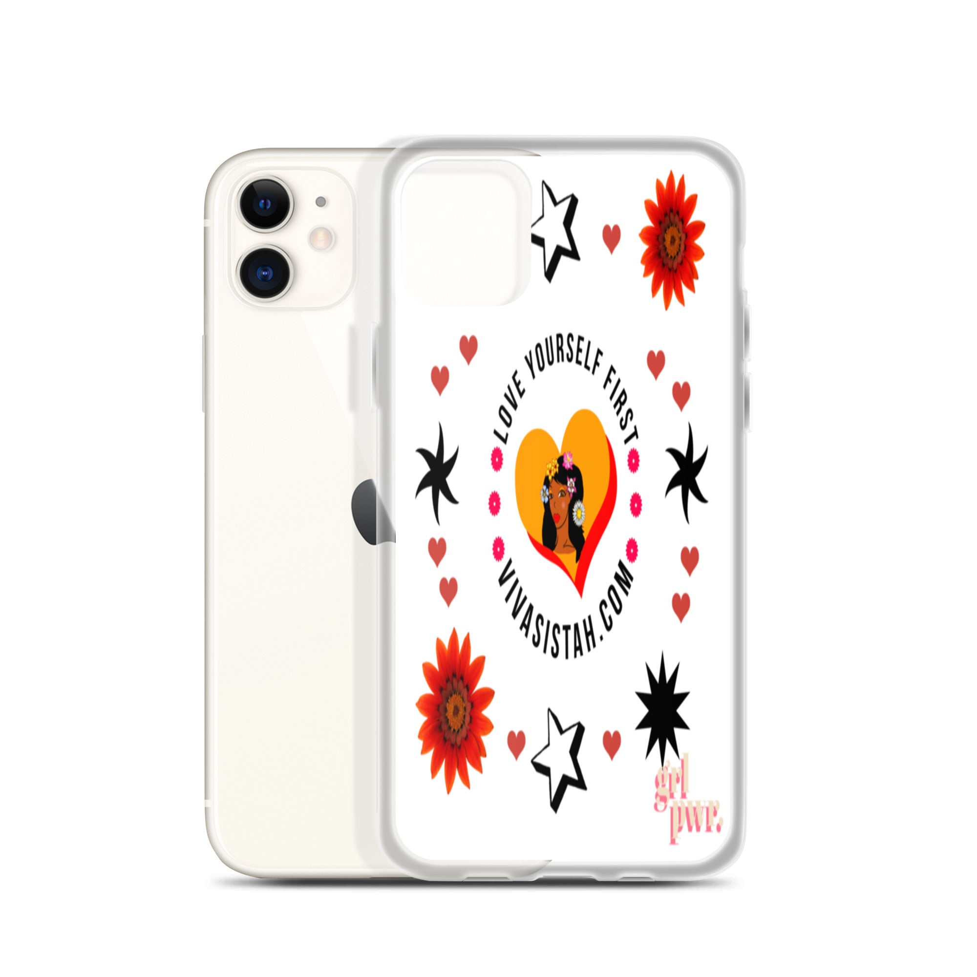 Clear Case for iPhone® Jade flowers Flowers & Stars - VivaSistah