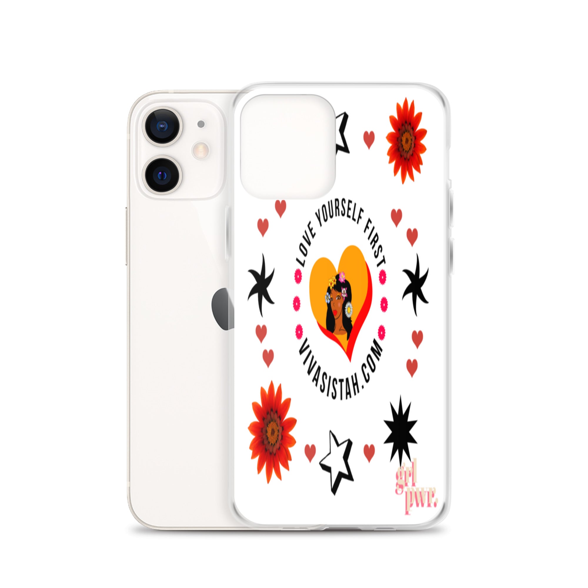 Clear Case for iPhone® Jade flowers Flowers & Stars - VivaSistah