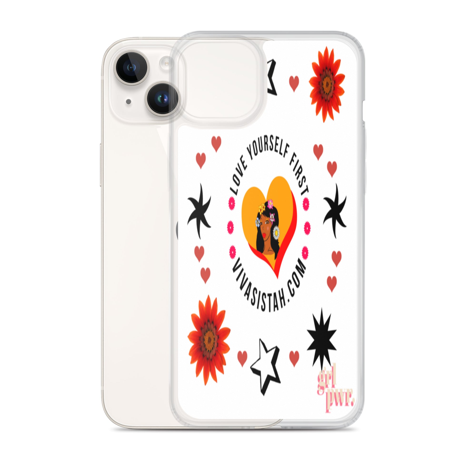 Clear Case for iPhone® Jade flowers Flowers & Stars - VivaSistah