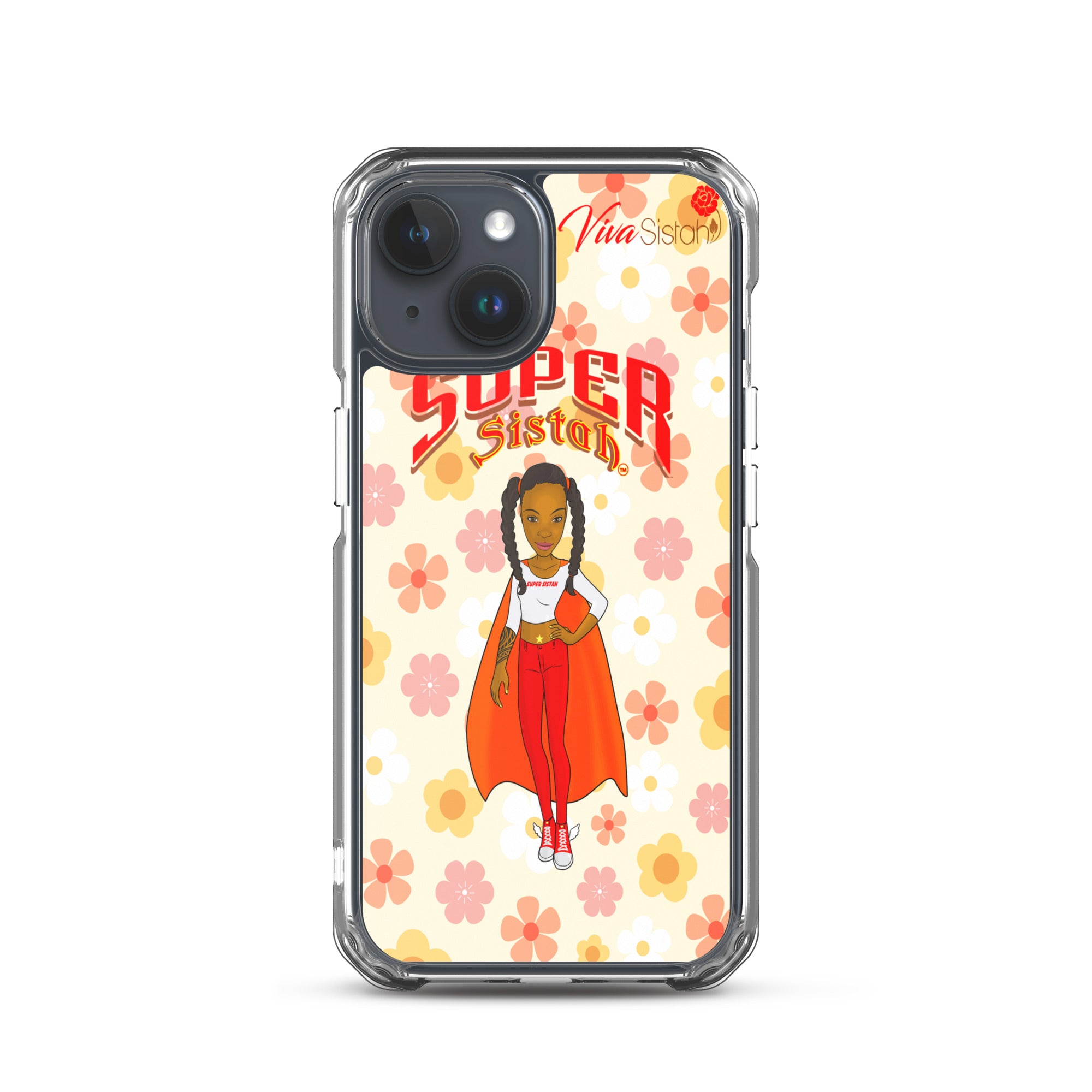 Clear Case for iPhone® Super Sistah floral BEST SELLING