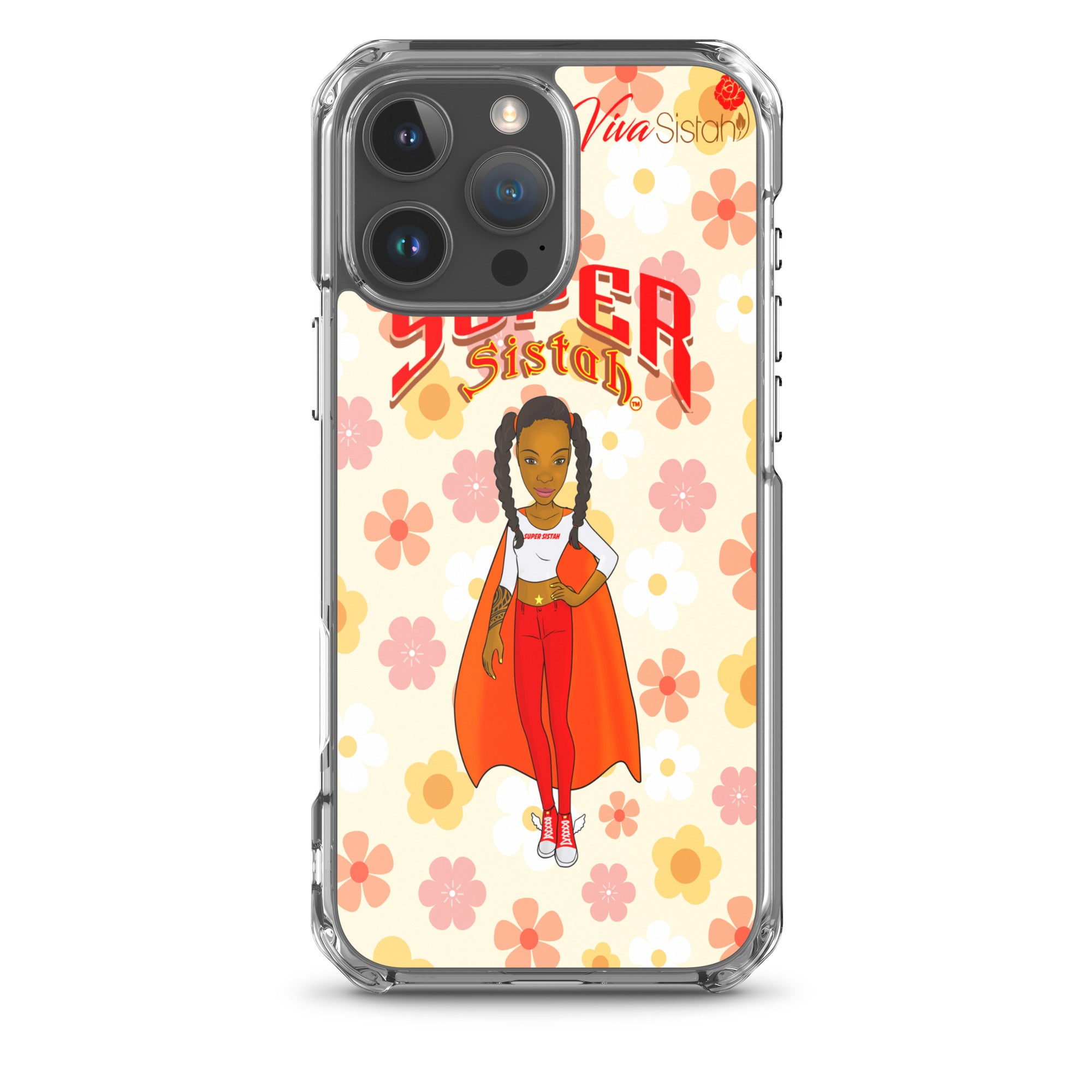 Clear Case for iPhone® Super Sistah floral BEST SELLING