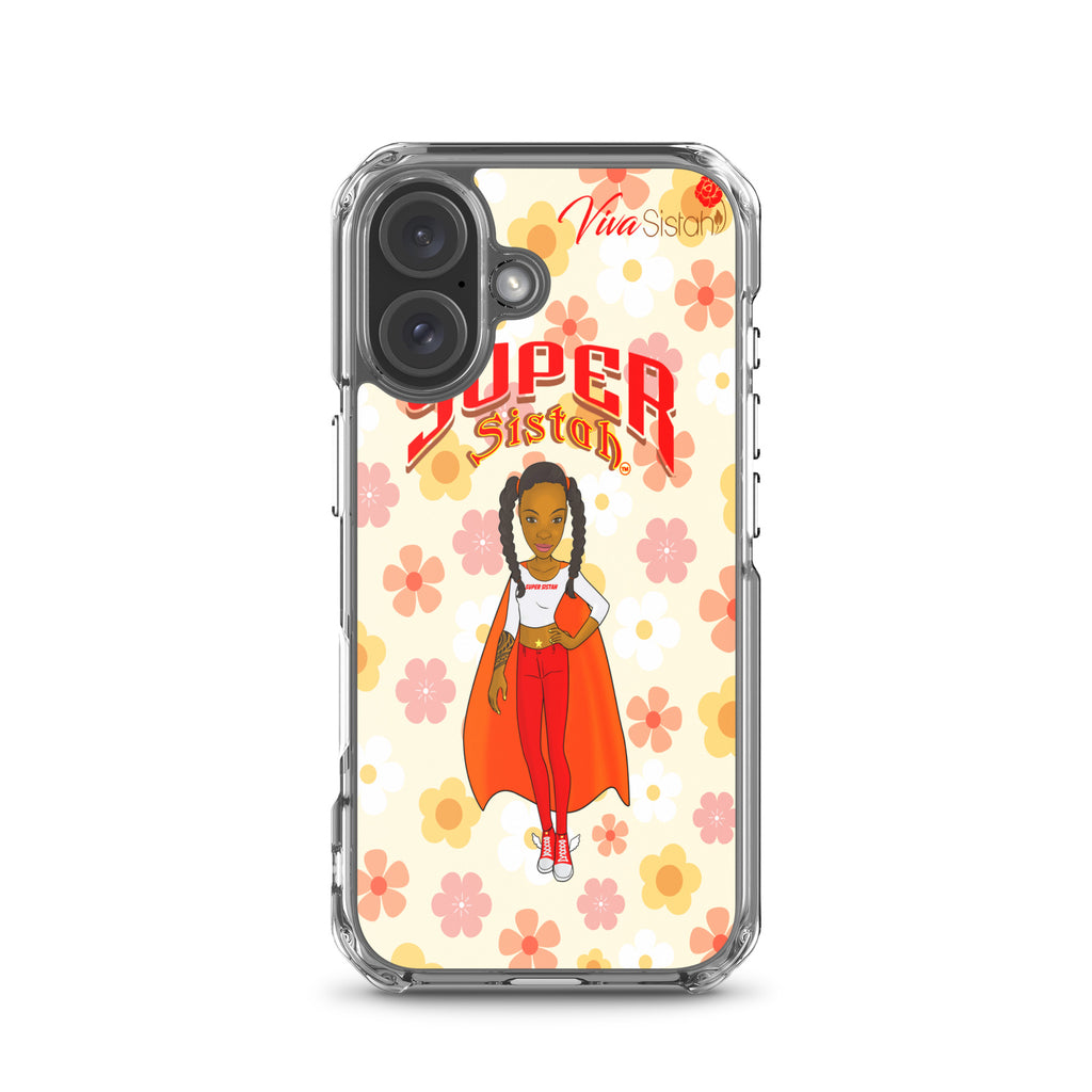 Clear Case for iPhone® Super Sistah floral BEST SELLING