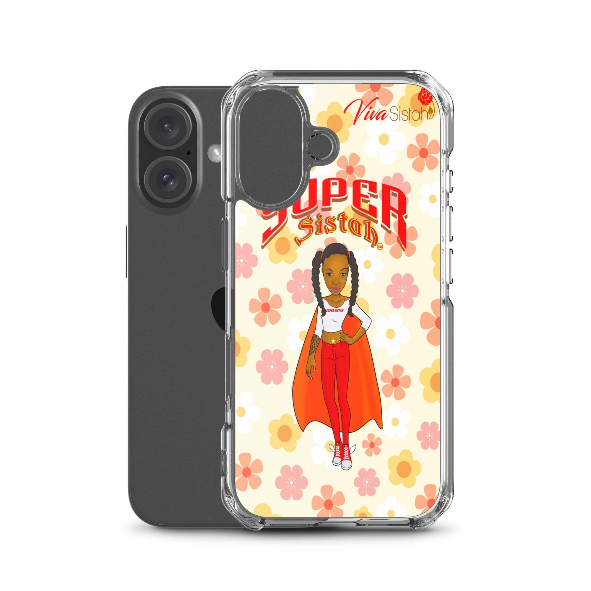 Clear Case for iPhone® Super Sistah floral BEST SELLING