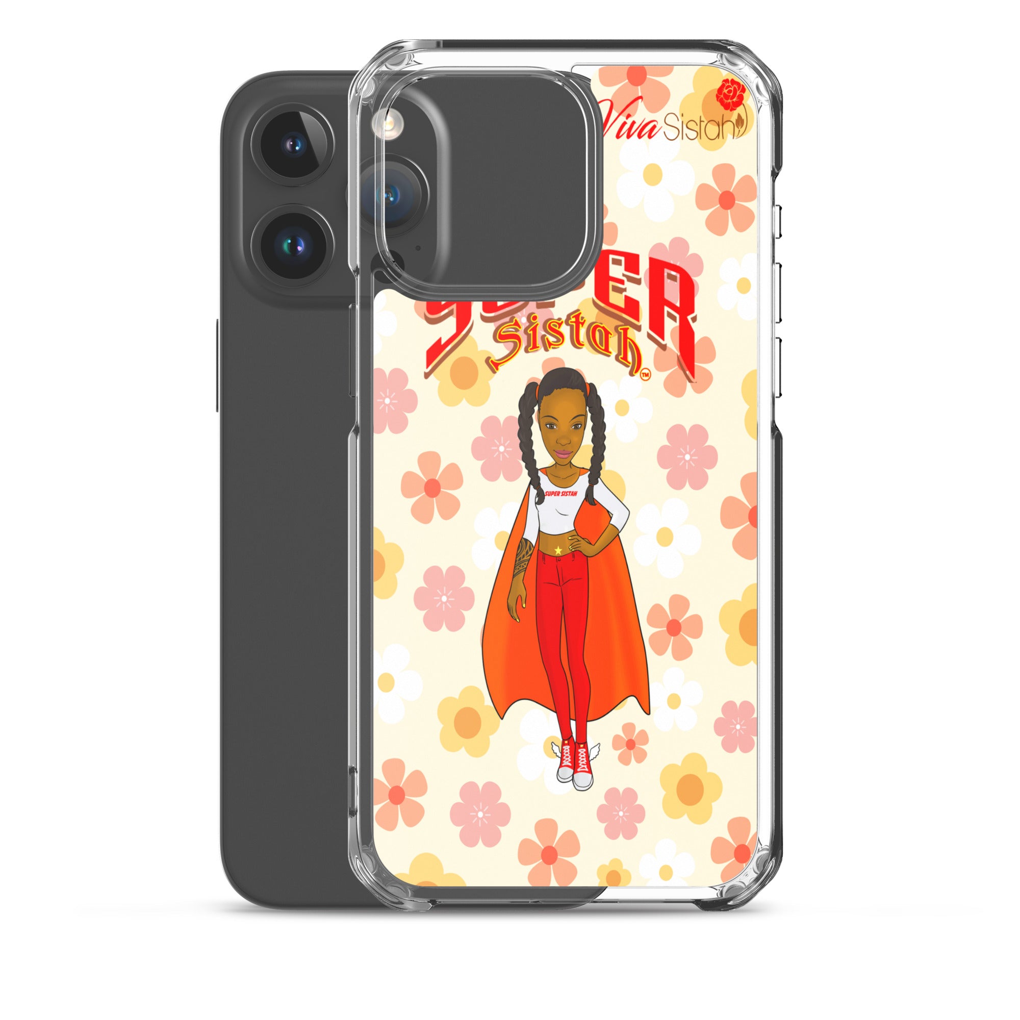 Clear Case for iPhone® Super Sistah floral BEST SELLING