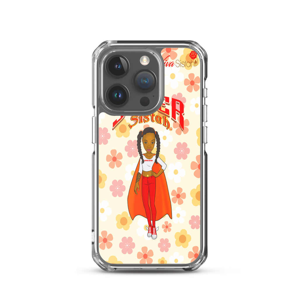 Clear Case for iPhone® Super Sistah floral BEST SELLING