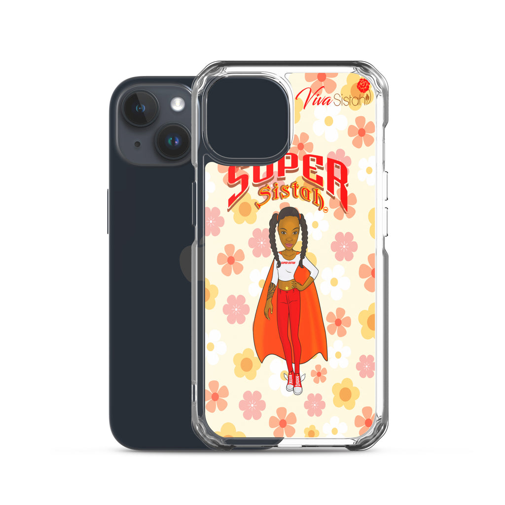 Clear Case for iPhone® Super Sistah floral BEST SELLING