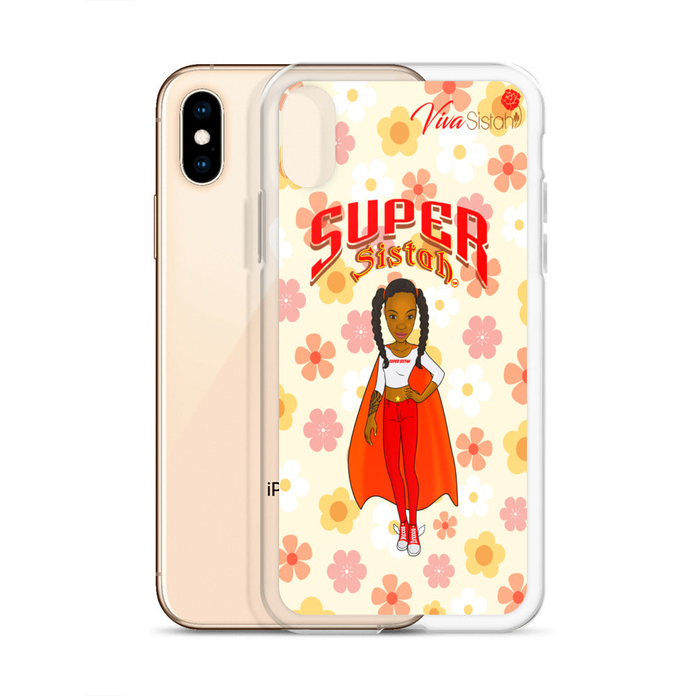 Clear Case for iPhone® Super Sistah floral BEST SELLING