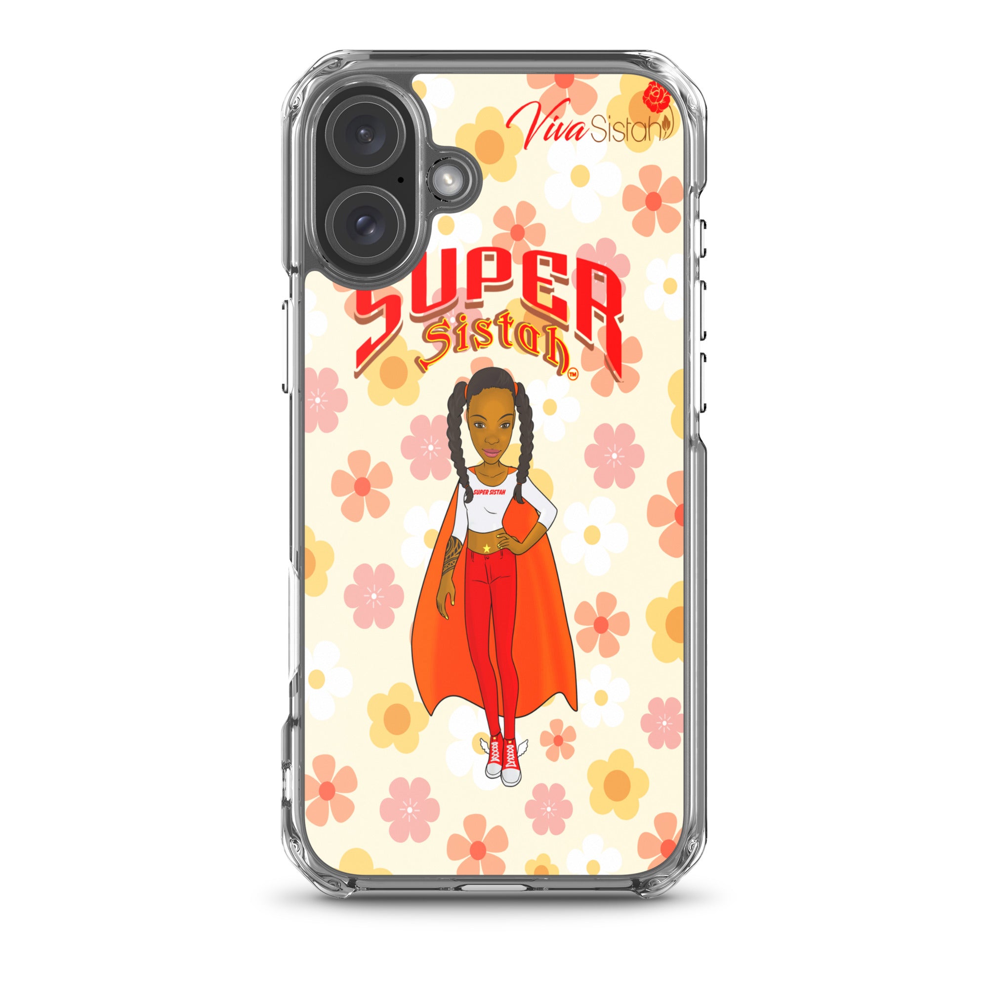 Clear Case for iPhone® Super Sistah floral BEST SELLING