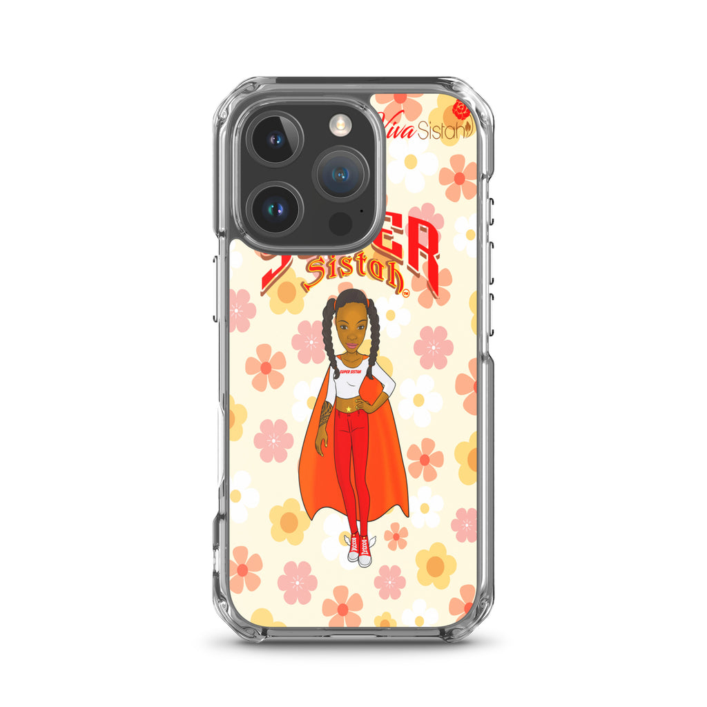 Clear Case for iPhone® Super Sistah floral BEST SELLING