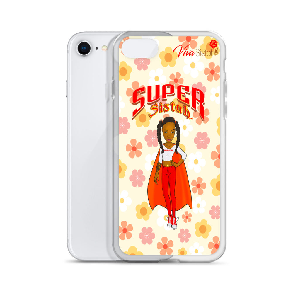 Clear Case for iPhone® Super Sistah floral BEST SELLING
