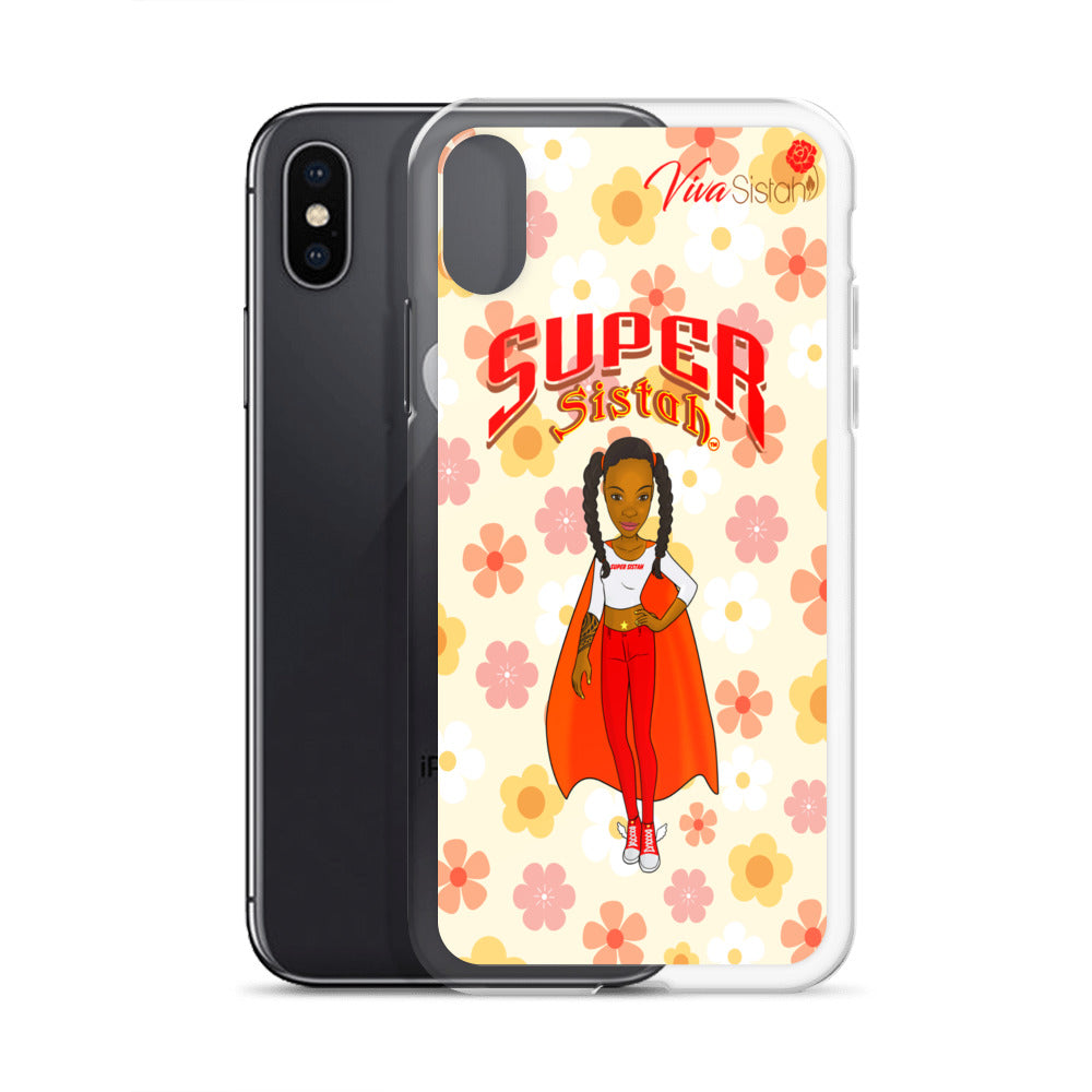 Clear Case for iPhone® Super Sistah floral BEST SELLING