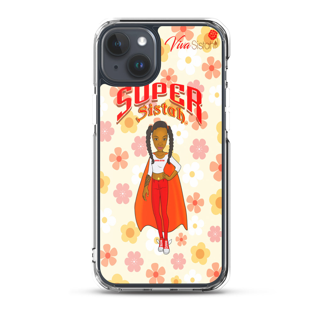 Clear Case for iPhone® Super Sistah floral BEST SELLING