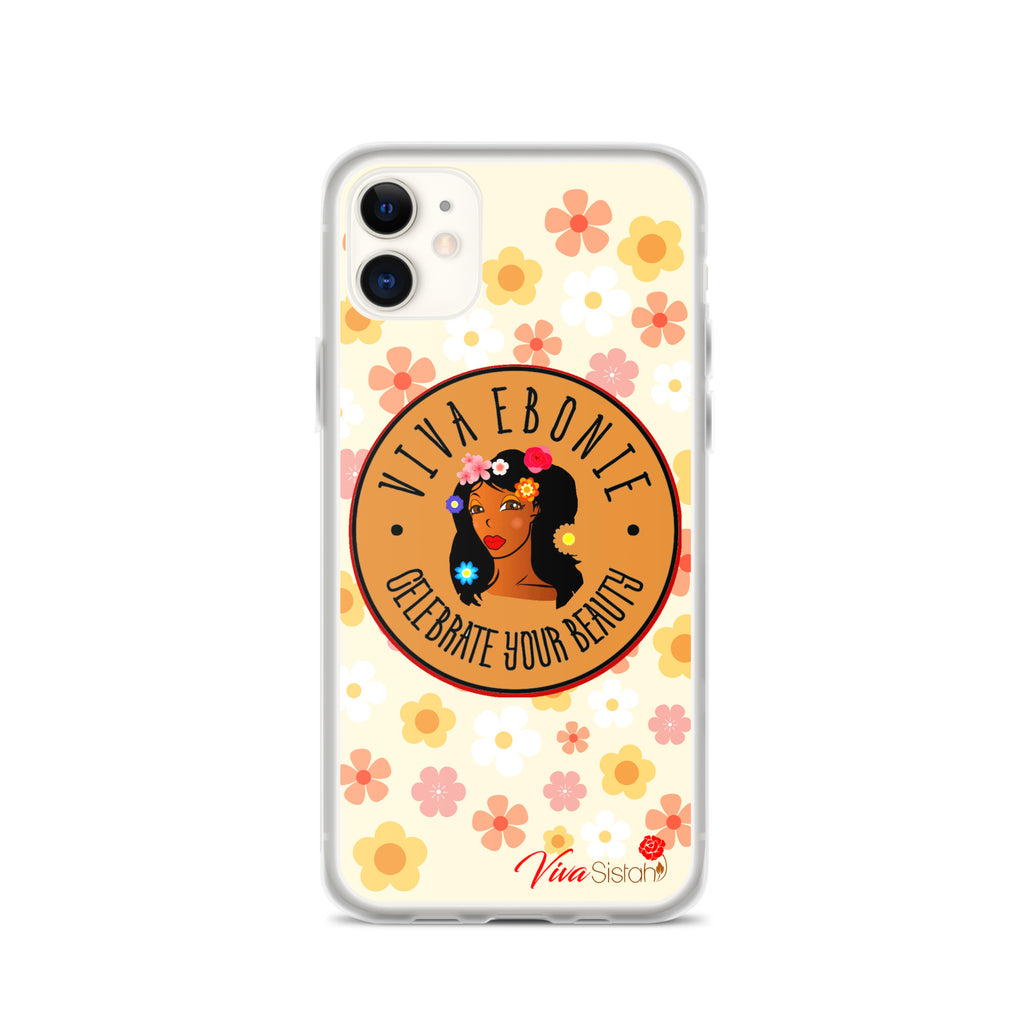 Clear Case for iPhone® Jade Flowers floral - VivaSistah