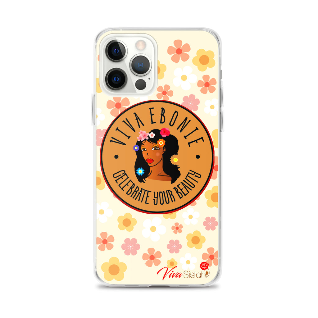 Clear Case for iPhone® Jade Flowers floral - VivaSistah
