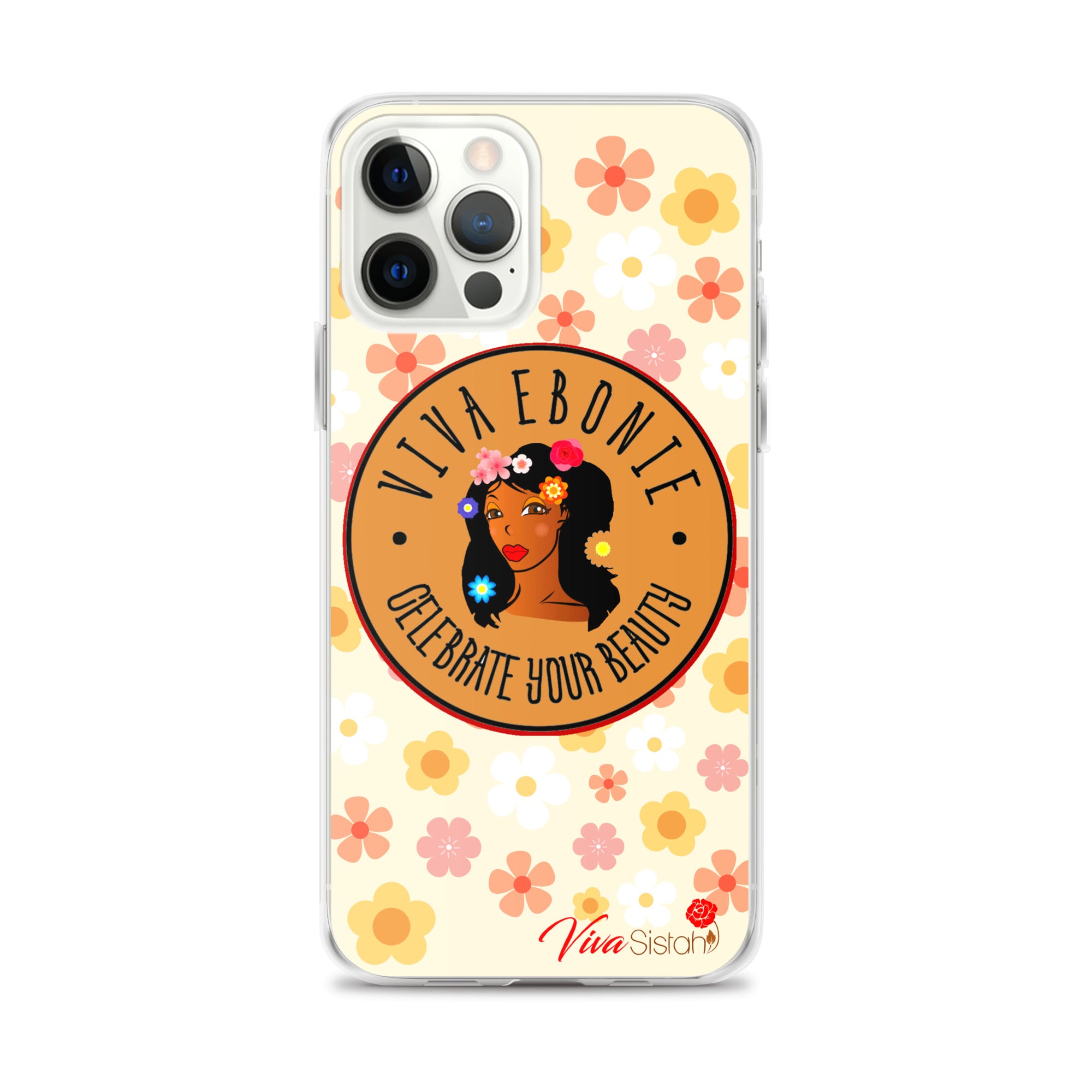 Clear Case for iPhone® Jade Flowers floral - VivaSistah