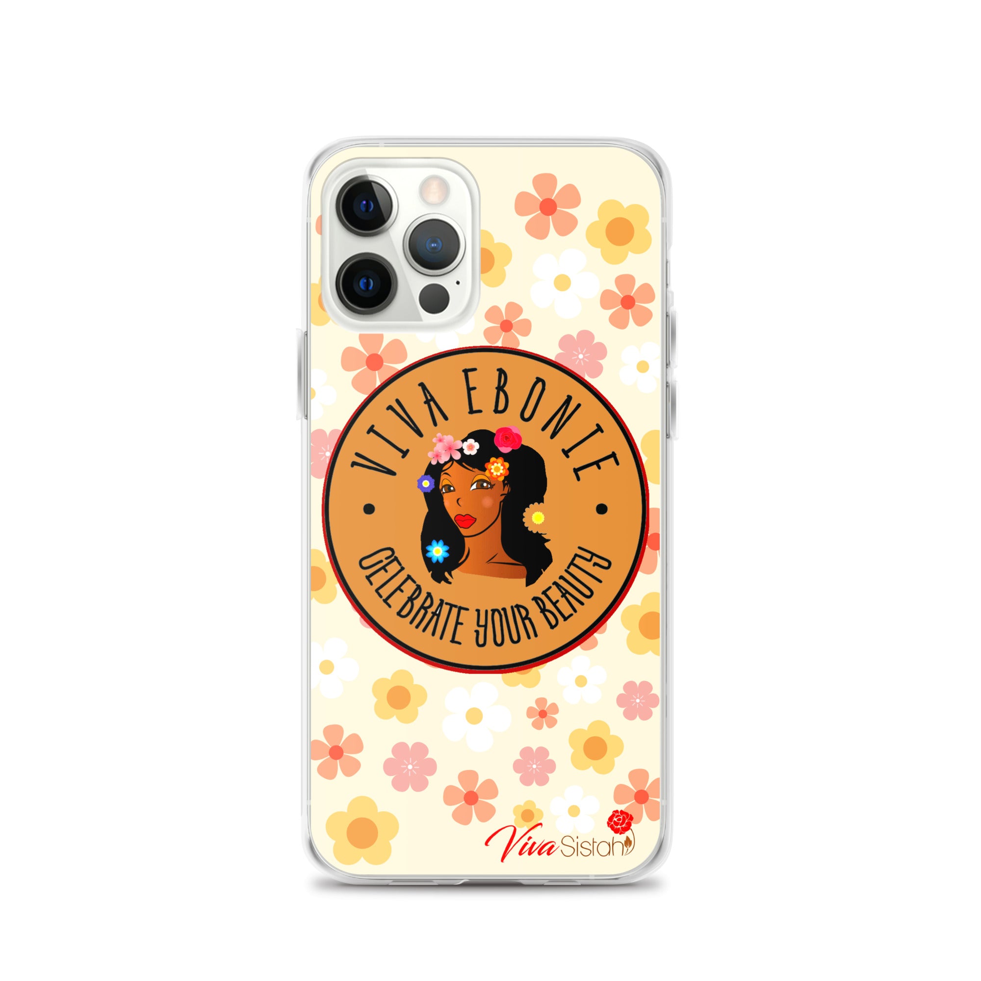 Clear Case for iPhone® Jade Flowers floral - VivaSistah