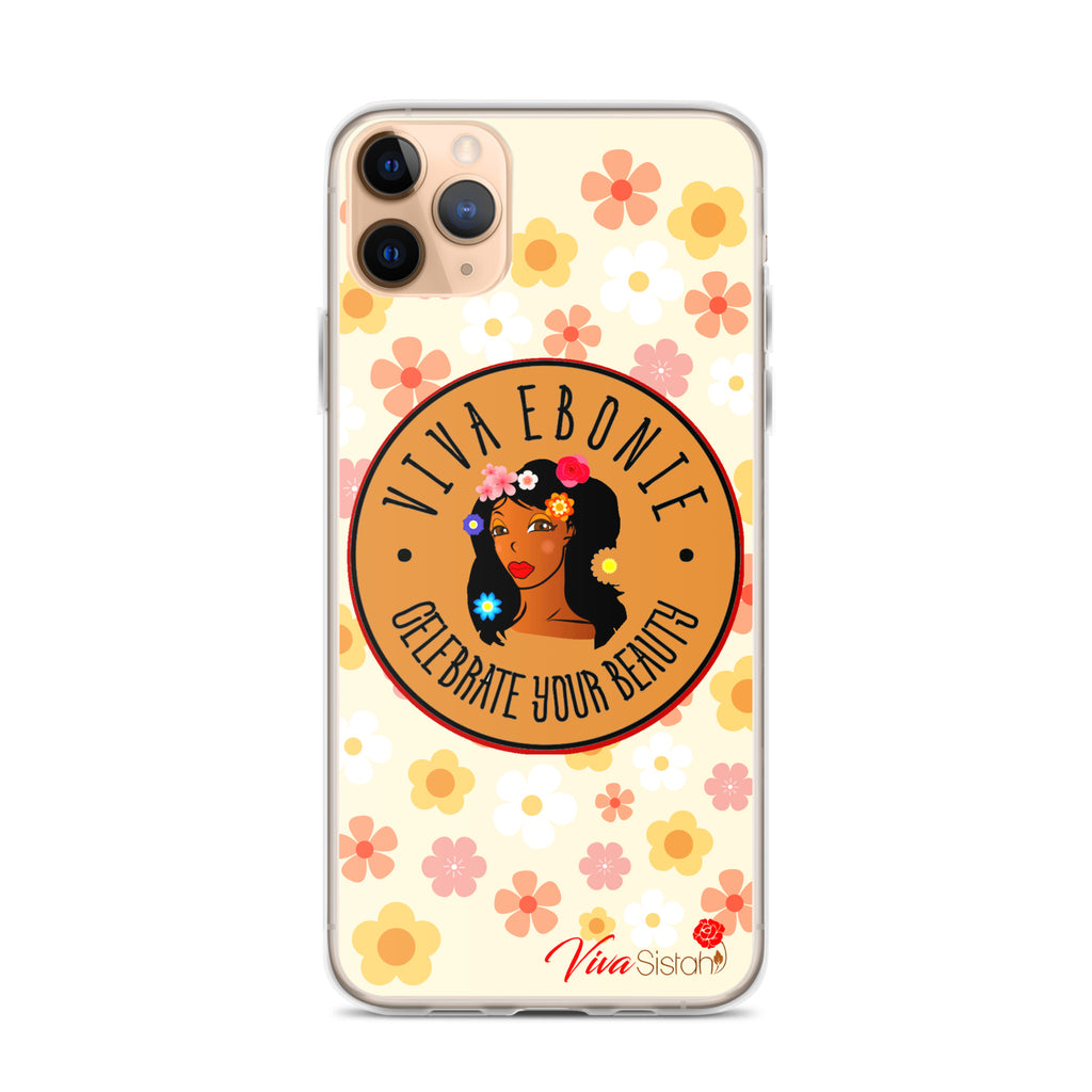 Clear Case for iPhone® Jade Flowers floral - VivaSistah
