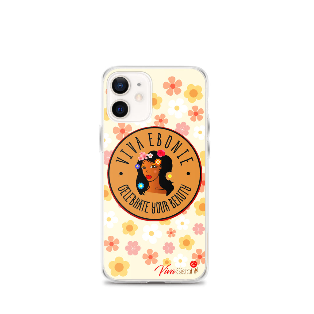 Clear Case for iPhone® Jade Flowers floral - VivaSistah