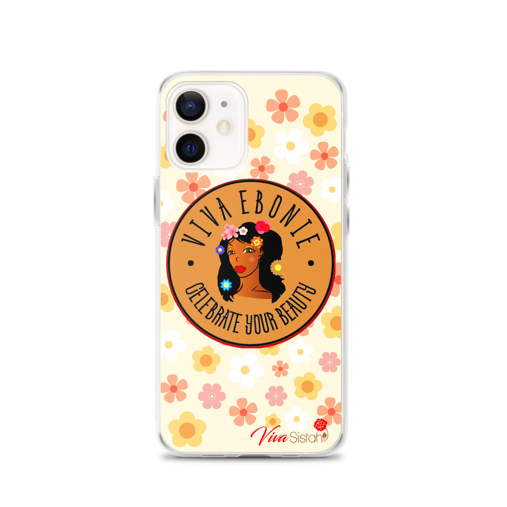 Clear Case for iPhone® Jade Flowers floral - VivaSistah