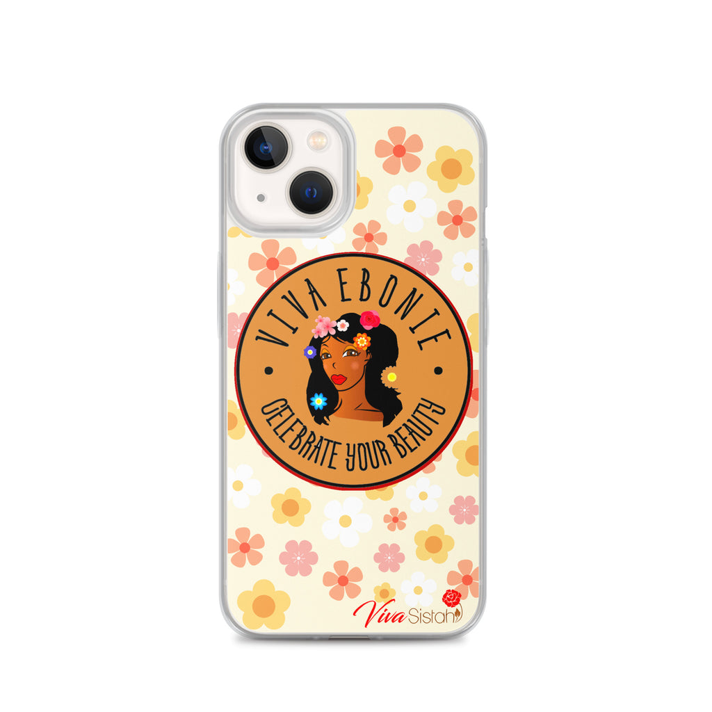 Clear Case for iPhone® Jade Flowers floral - VivaSistah