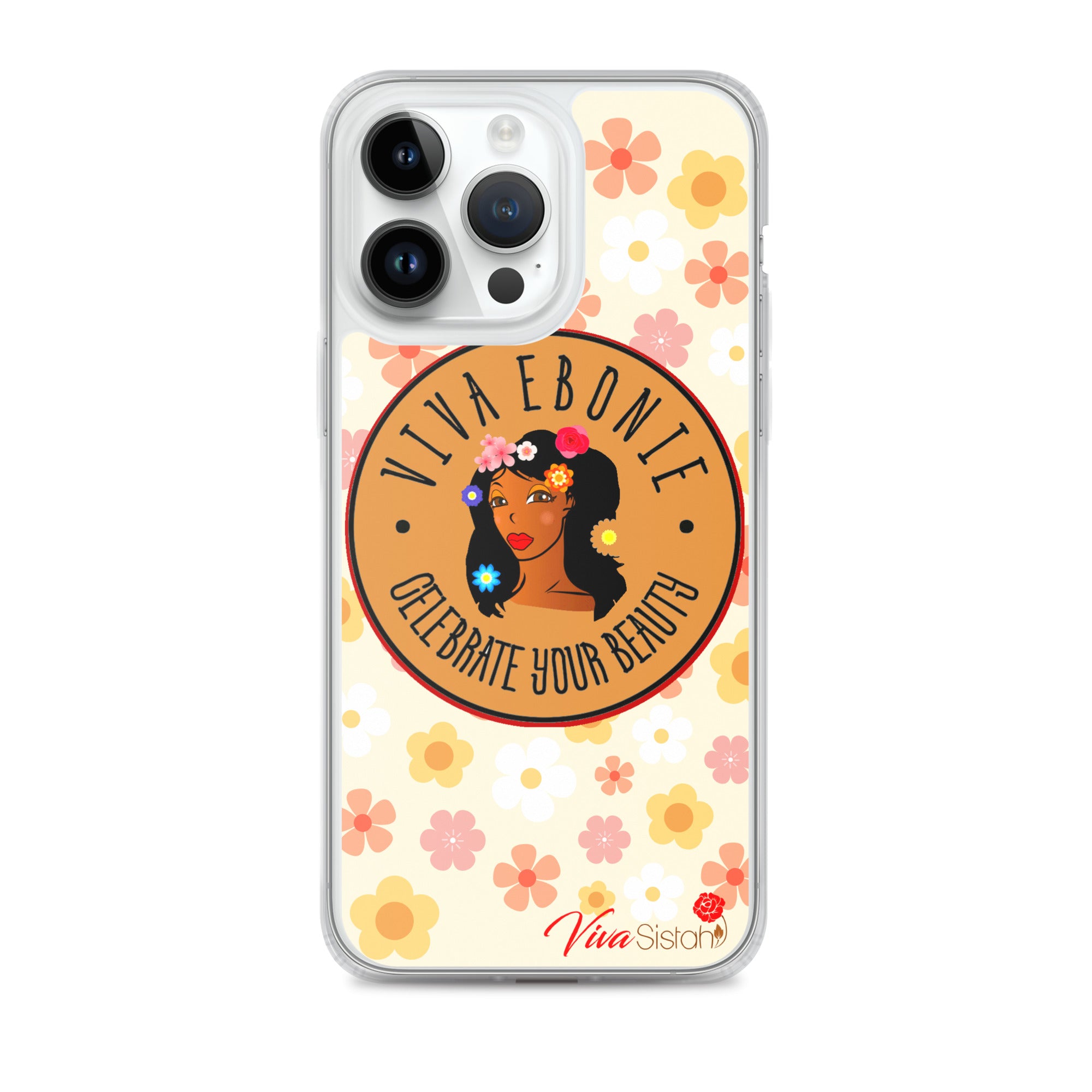 Clear Case for iPhone® Jade Flowers floral - VivaSistah