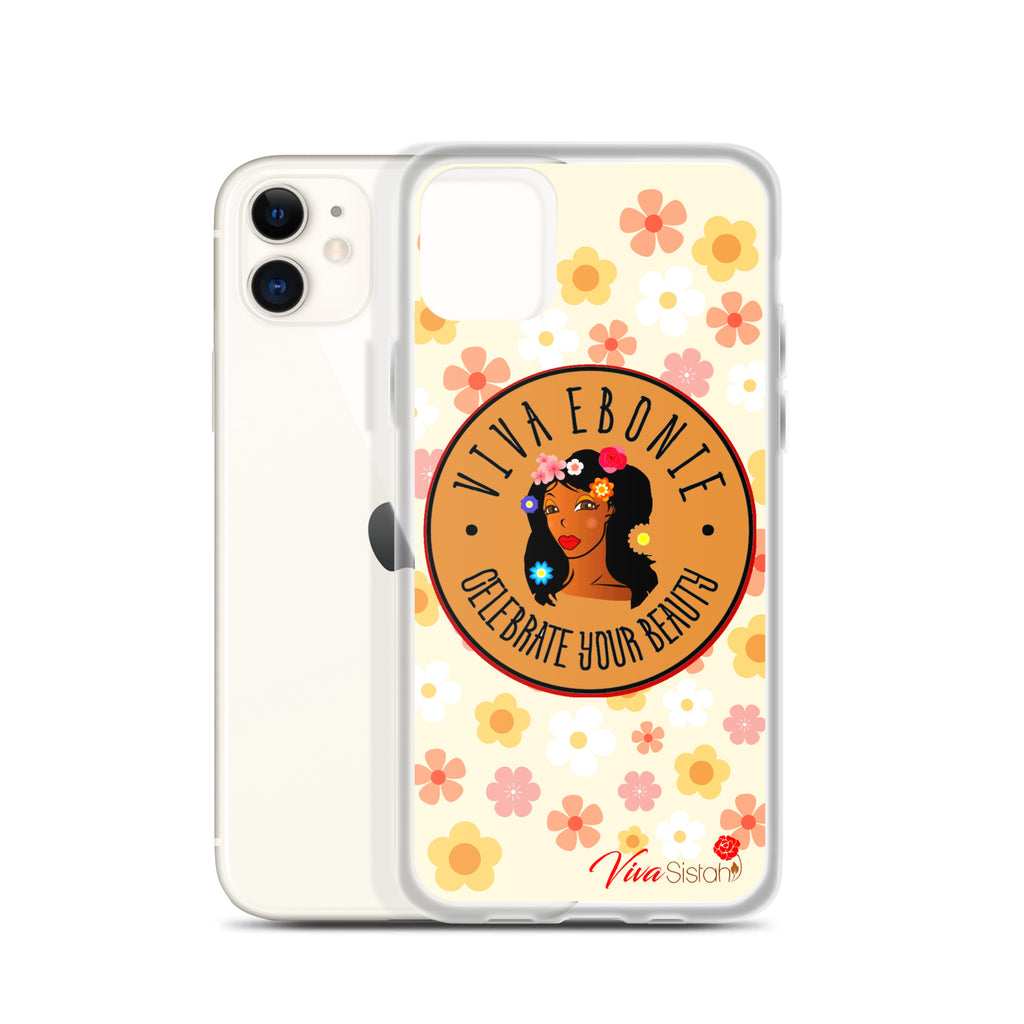 Clear Case for iPhone® Jade Flowers floral - VivaSistah