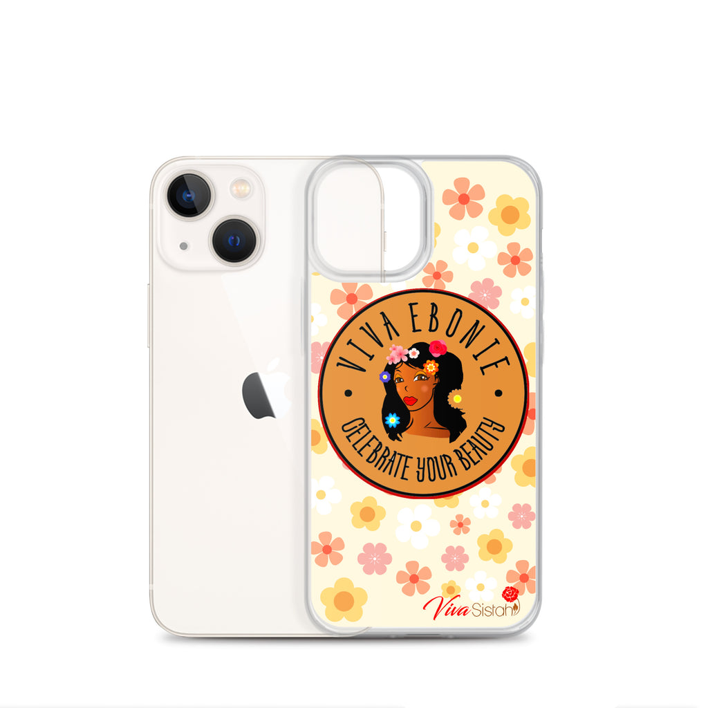Clear Case for iPhone® Jade Flowers floral - VivaSistah
