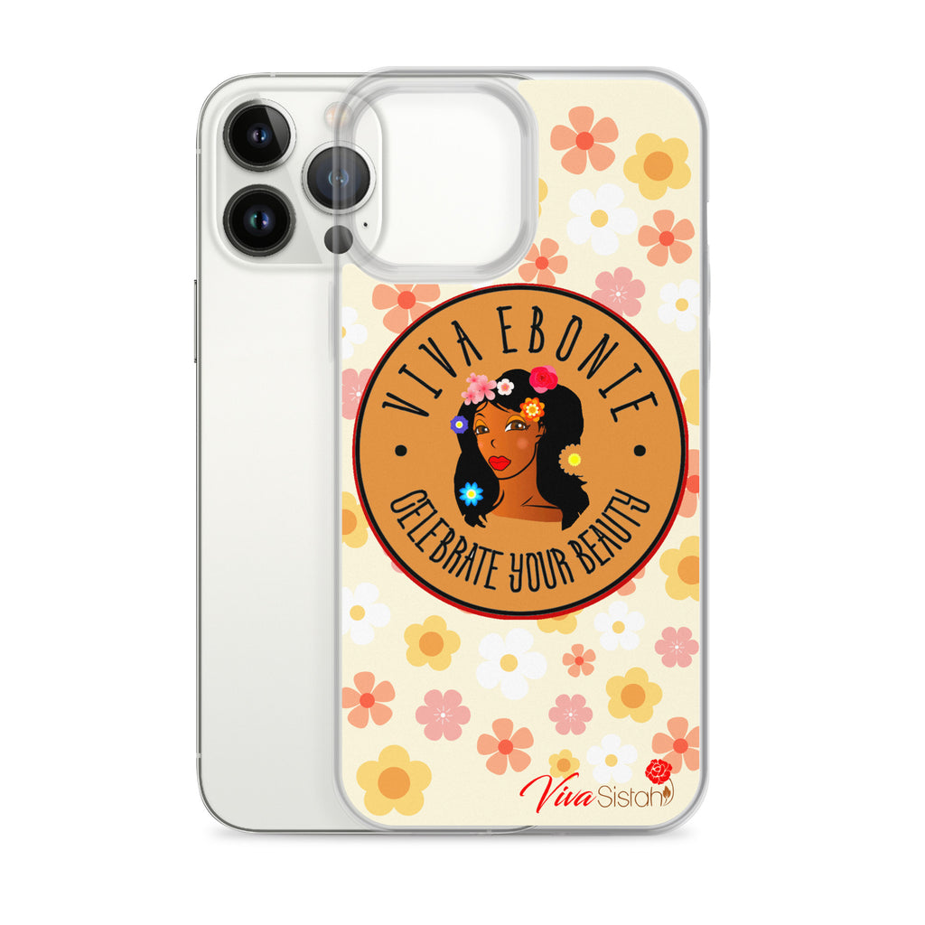Clear Case for iPhone® Jade Flowers floral - VivaSistah