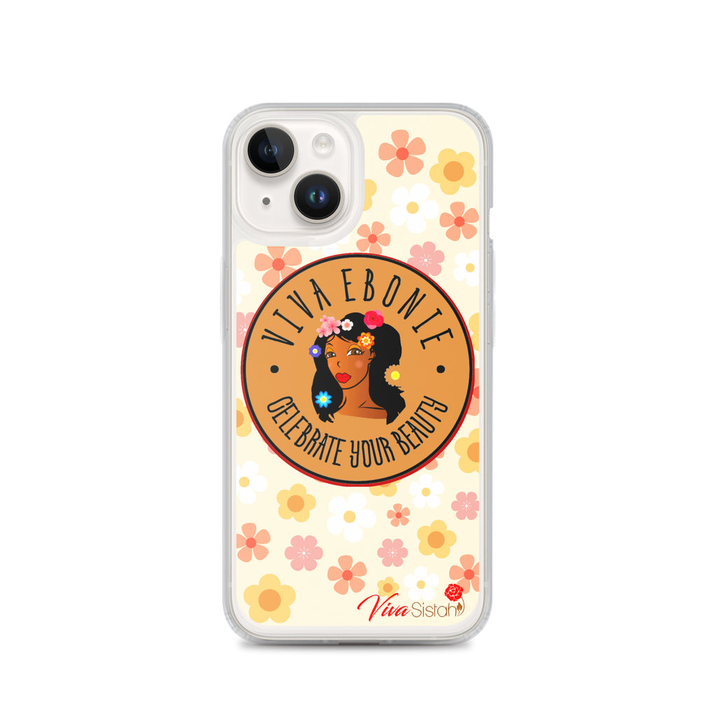 Clear Case for iPhone® Jade Flowers floral - VivaSistah