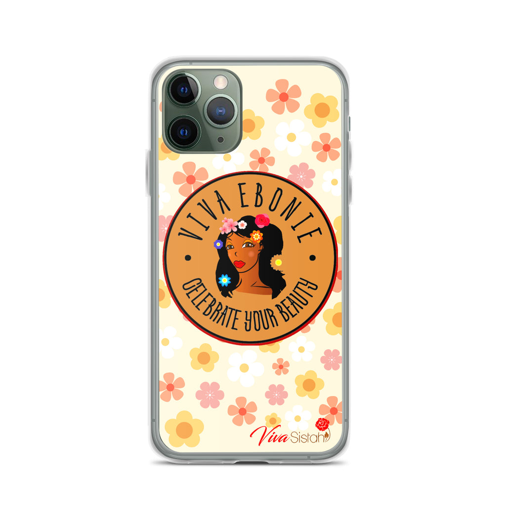 Clear Case for iPhone® Jade Flowers floral - VivaSistah