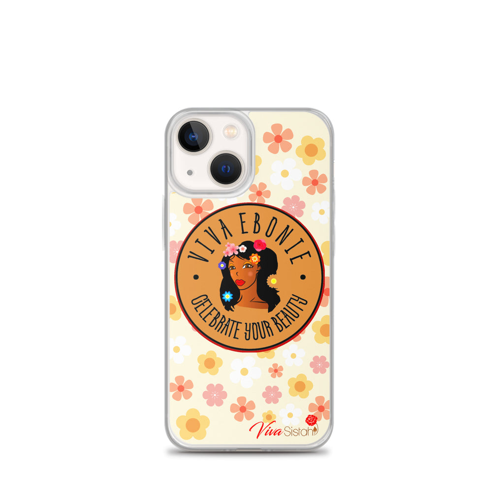 Clear Case for iPhone® Jade Flowers floral - VivaSistah