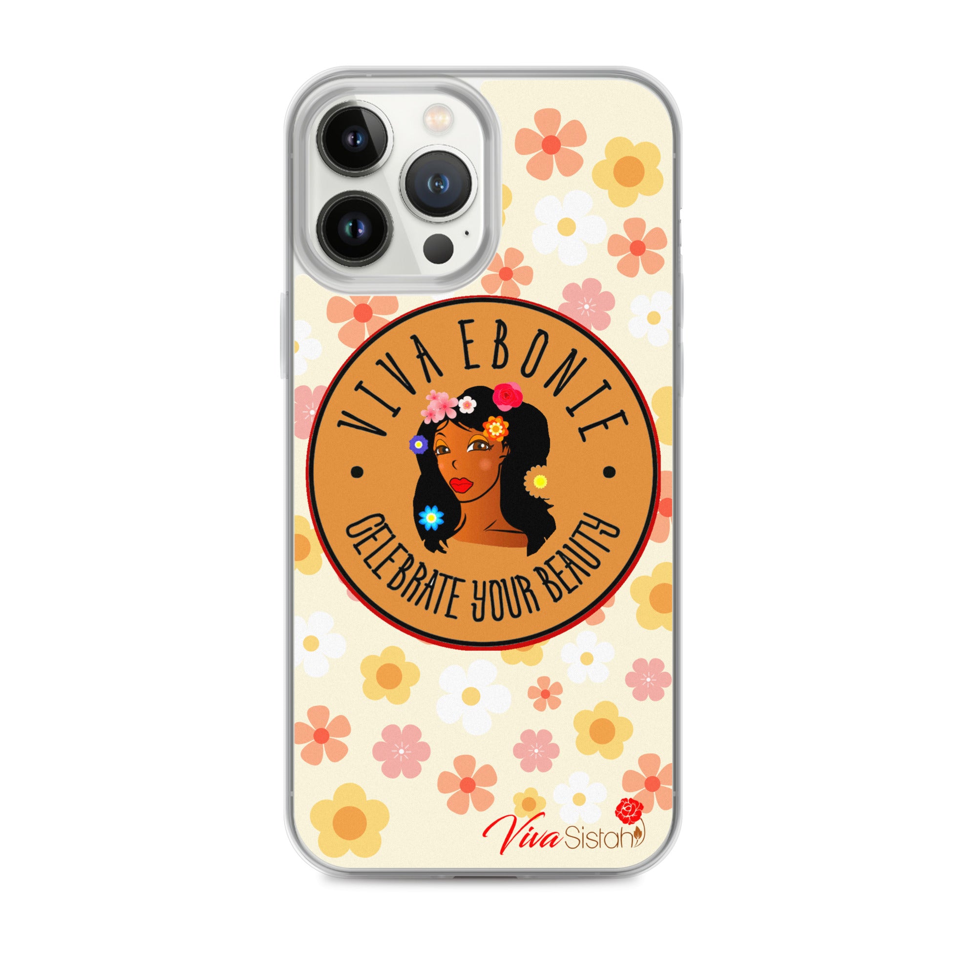 Clear Case for iPhone® Jade Flowers floral - VivaSistah