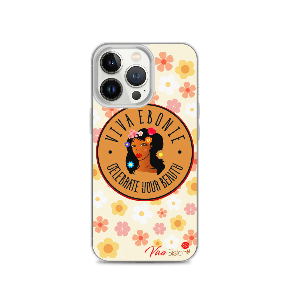 Clear Case for iPhone® Jade Flowers floral - VivaSistah