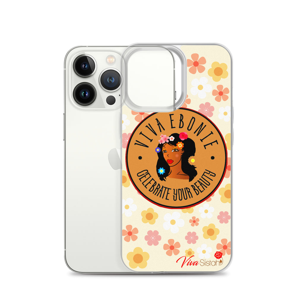 Clear Case for iPhone® Jade Flowers floral - VivaSistah