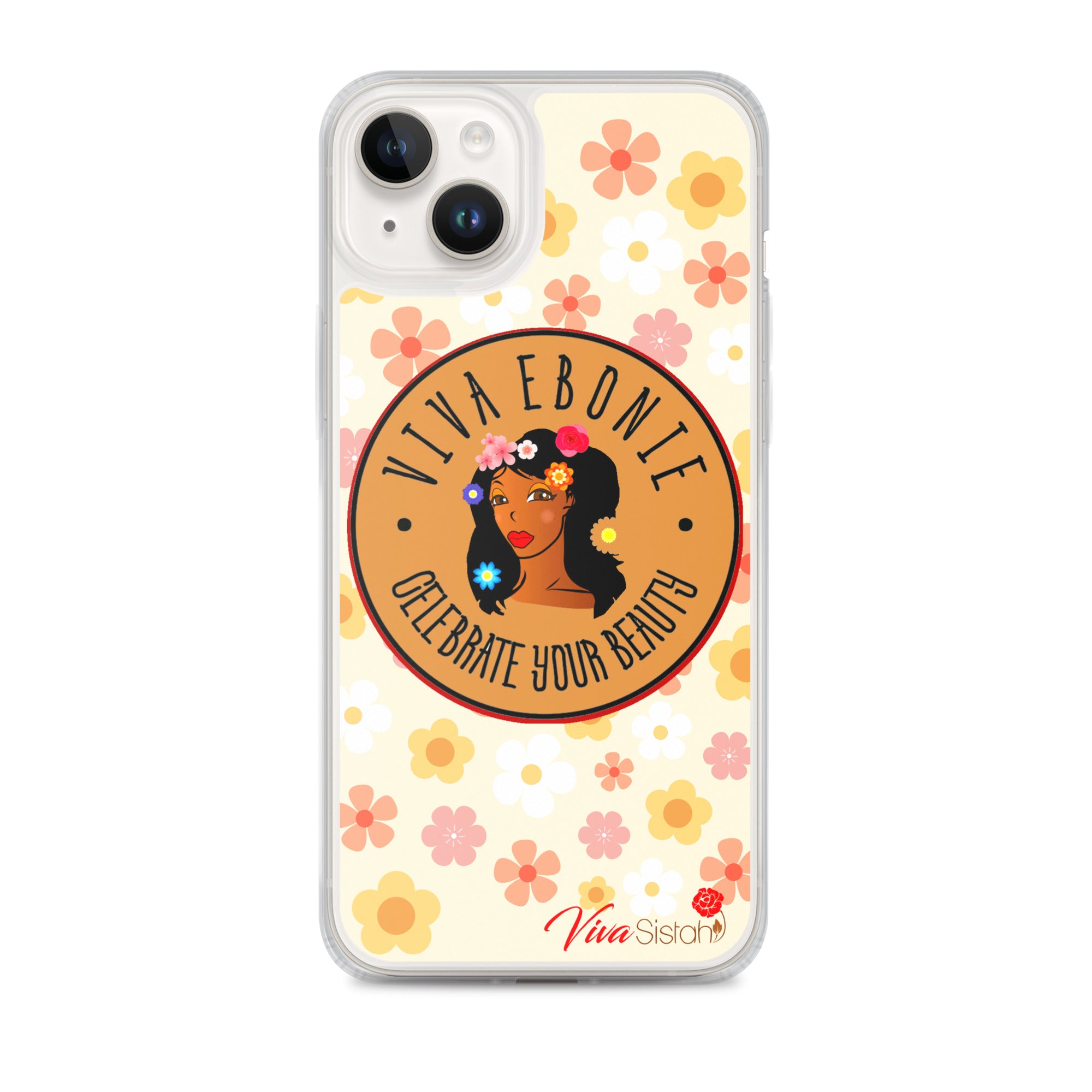 Clear Case for iPhone® Jade Flowers floral - VivaSistah