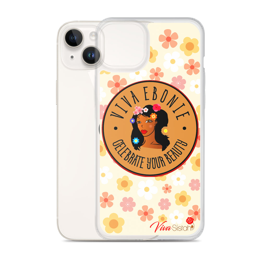 Clear Case for iPhone® Jade Flowers floral - VivaSistah
