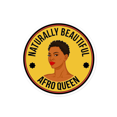 Bubble-free stickers Afrika afro queen - VivaSistah