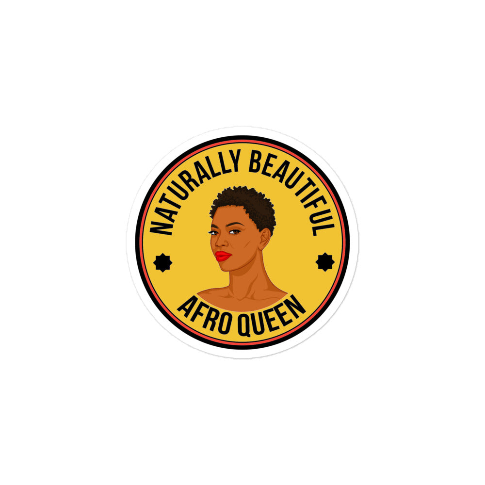 Bubble-free stickers Afrika afro queen - VivaSistah