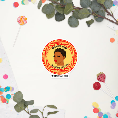 Bubble-free stickers Afrika Natural Beauty Orange - VivaSistah