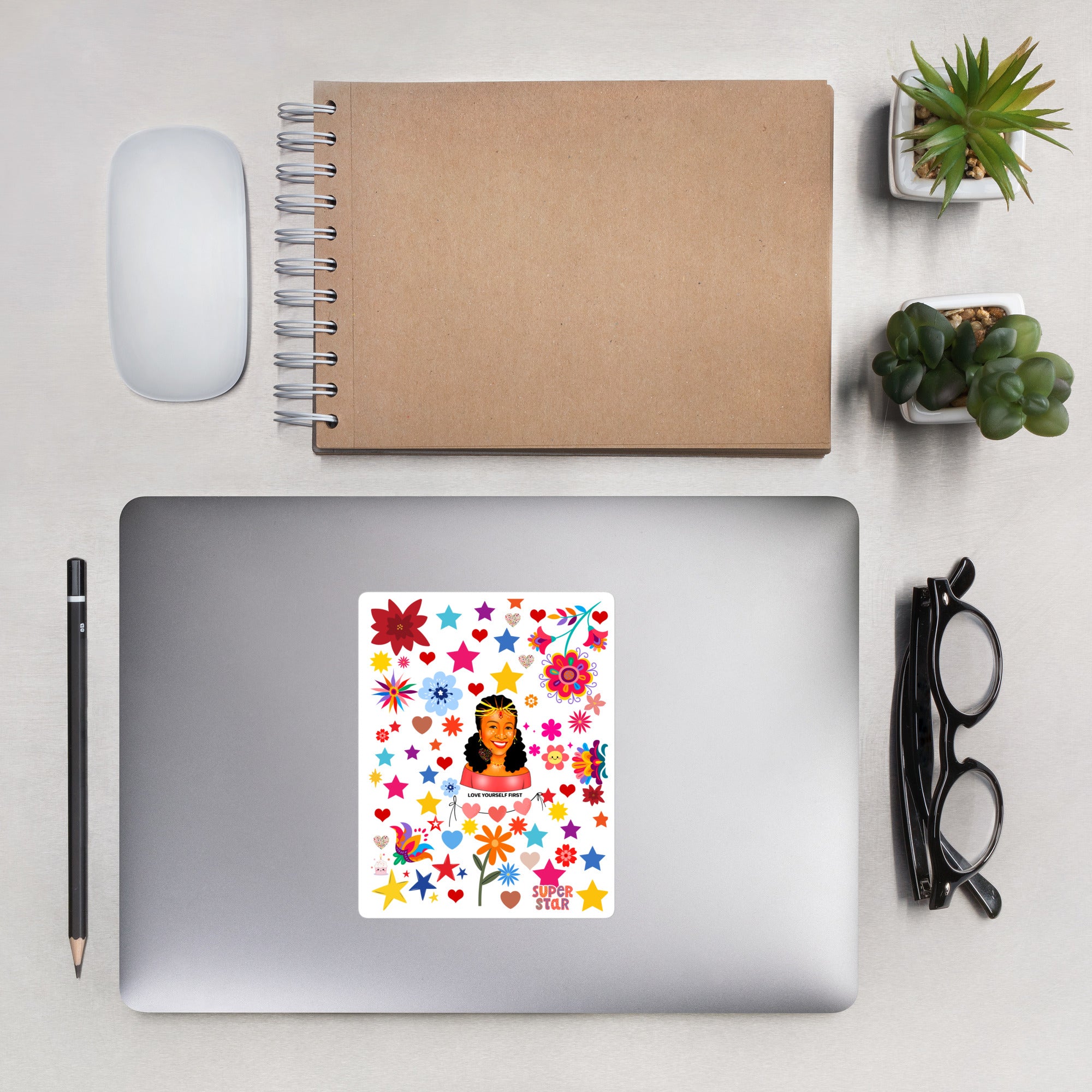 Bubble-free stickers Lisa Love Yourself First - VivaSistah