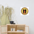 Poster Taya Afro Puff Queen yellow - VivaSistah