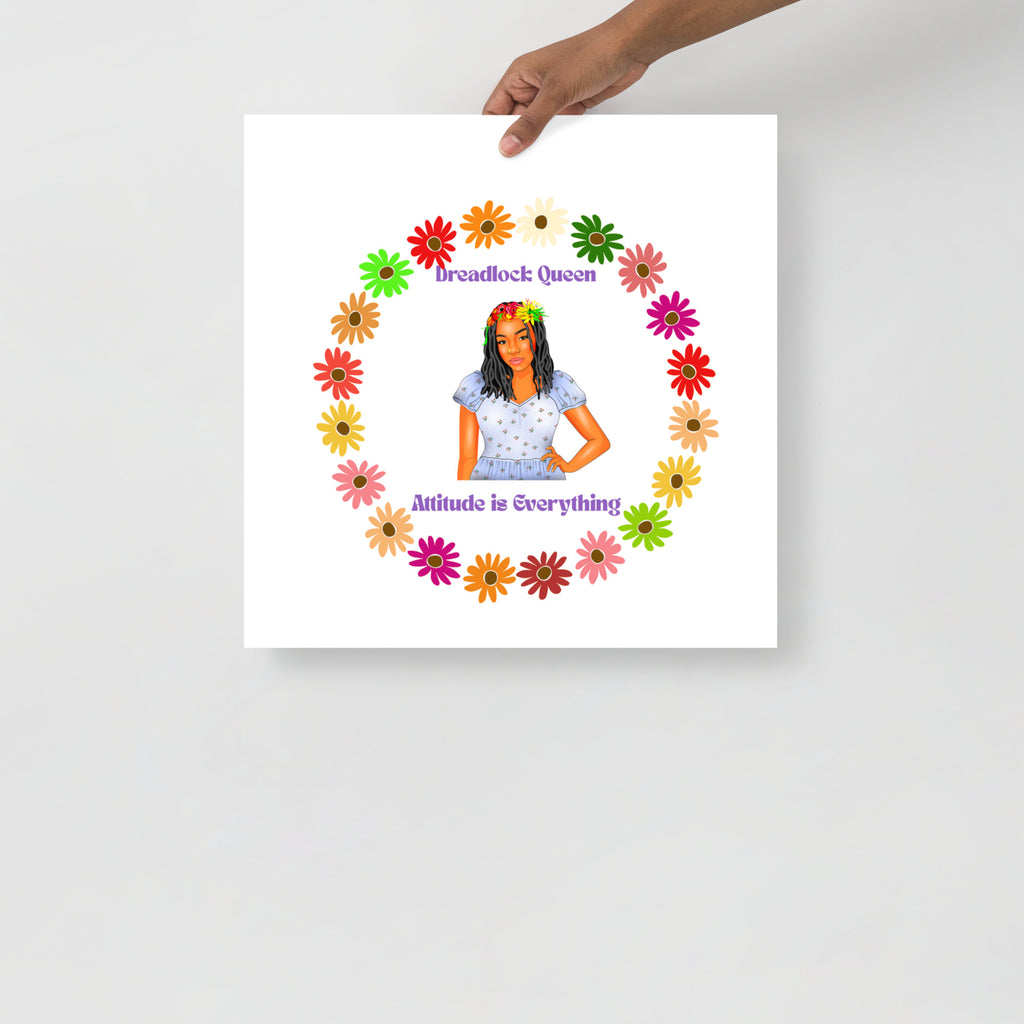 Poster Dreadlock Queen Attitude - VivaSistah