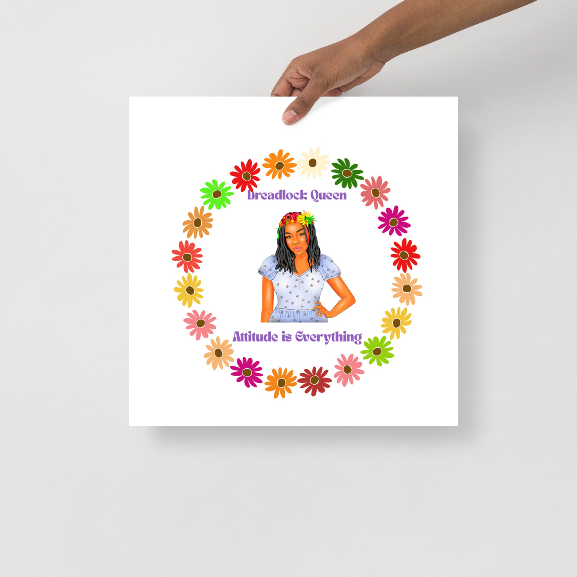 Poster Dreadlock Queen Attitude - VivaSistah