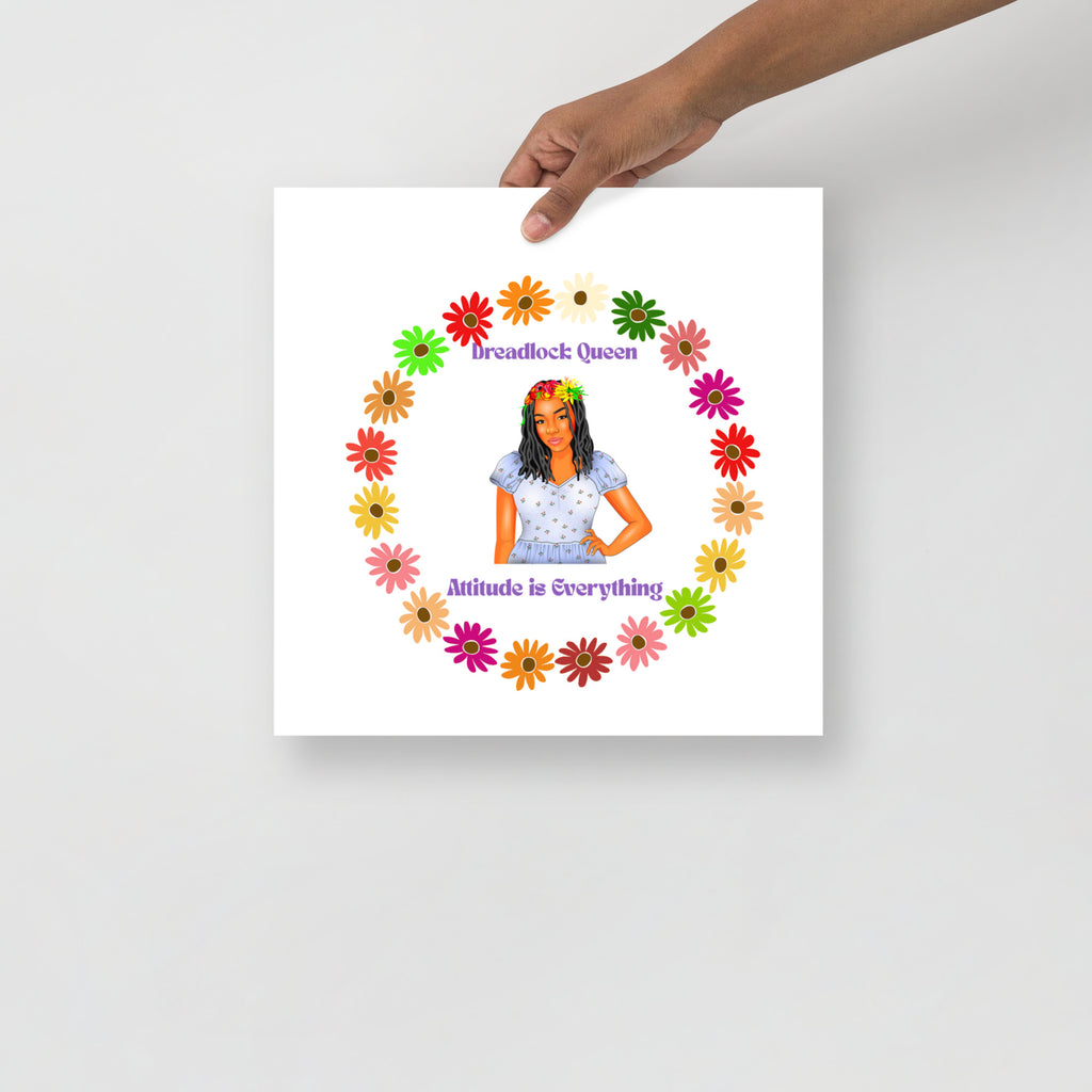 Poster Dreadlock Queen Attitude - VivaSistah
