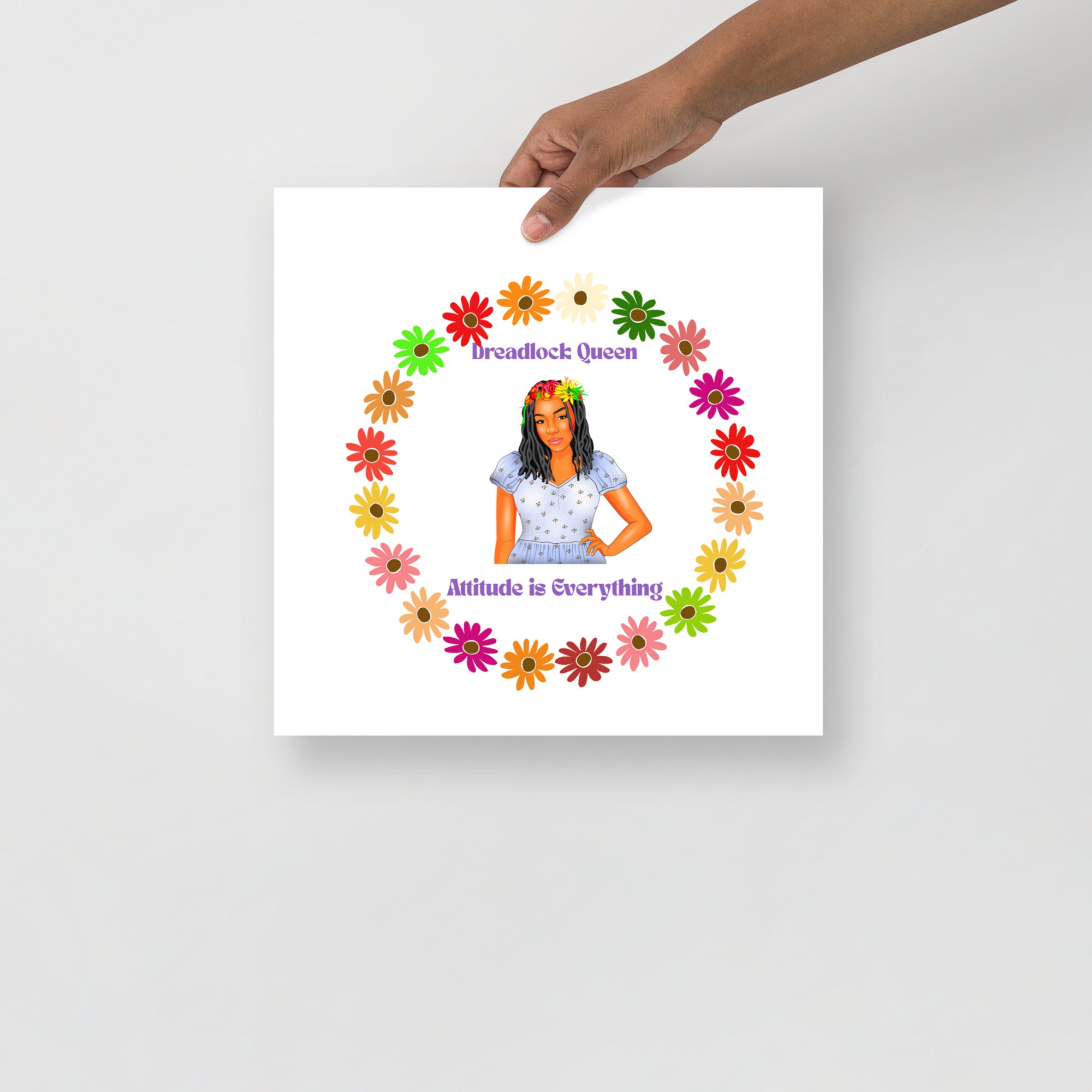 Poster Dreadlock Queen Attitude - VivaSistah