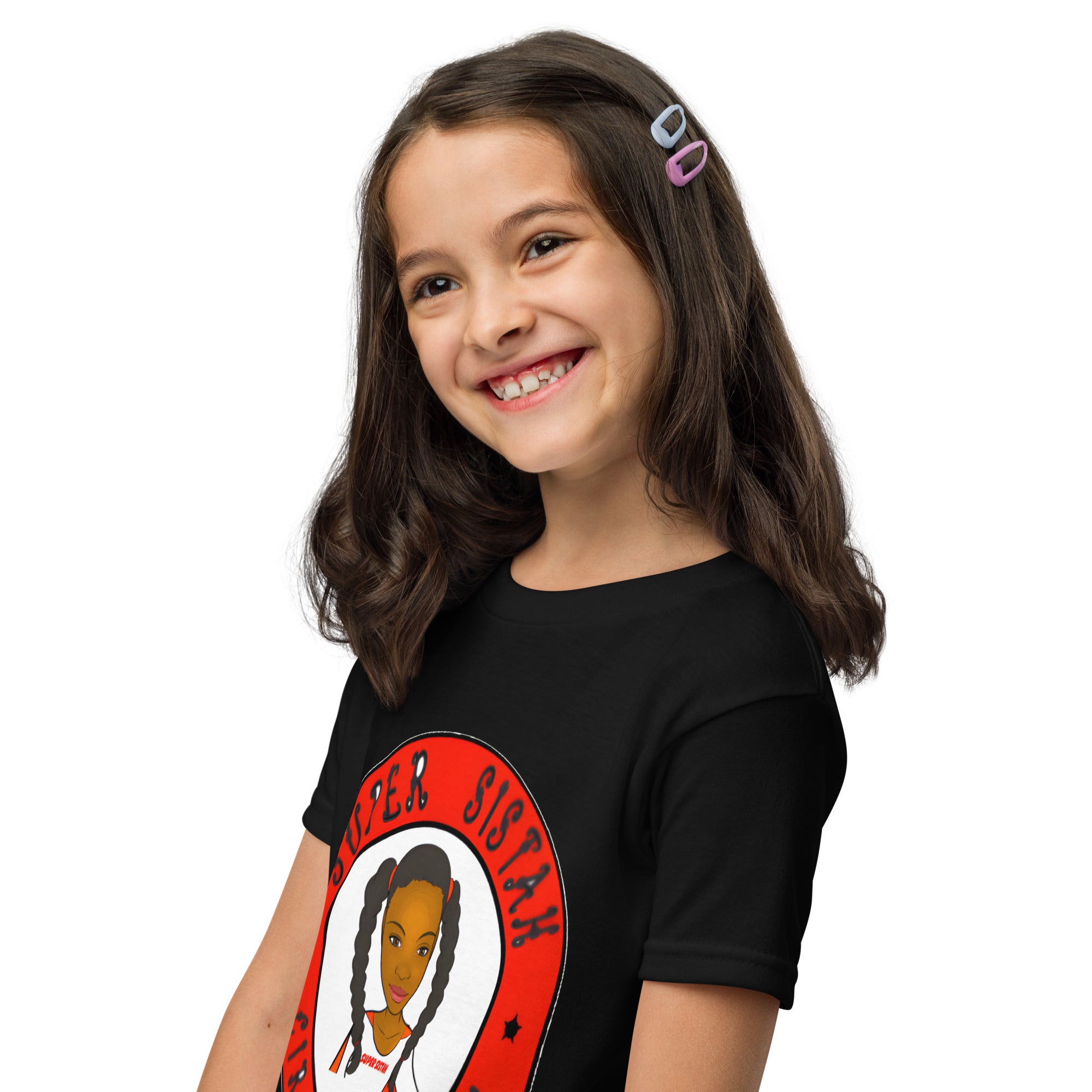 Youth t-shirt Super Sistah Circa red - VivaSistah