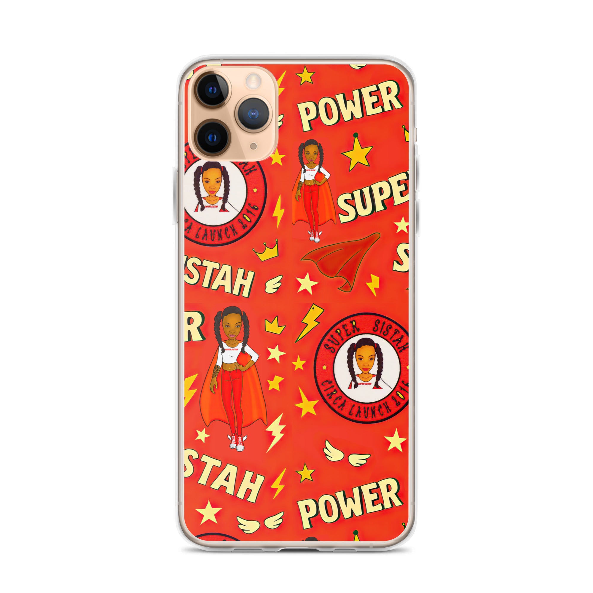 Clear Case for iPhone® Super Sistah Power - VivaSistah