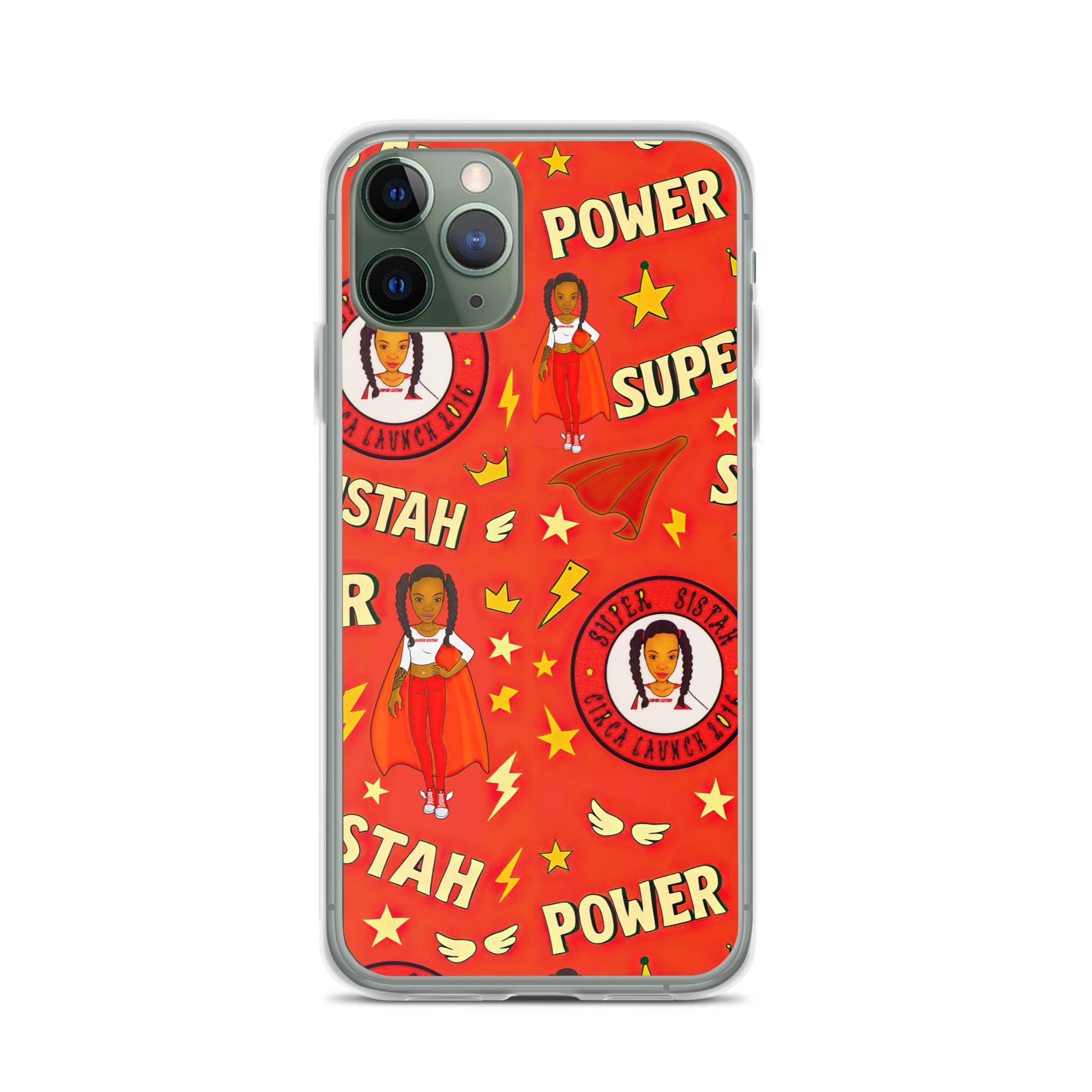 Clear Case for iPhone® Super Sistah Power - VivaSistah